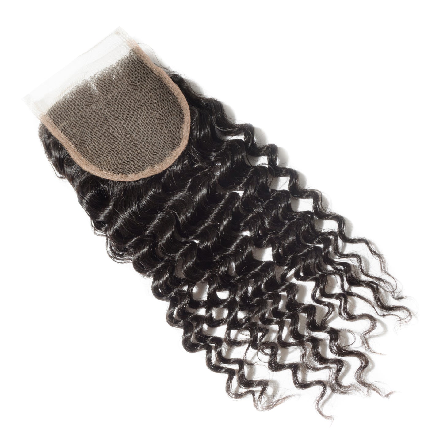 5X5 transparent lace closure Brazilian Deep wave