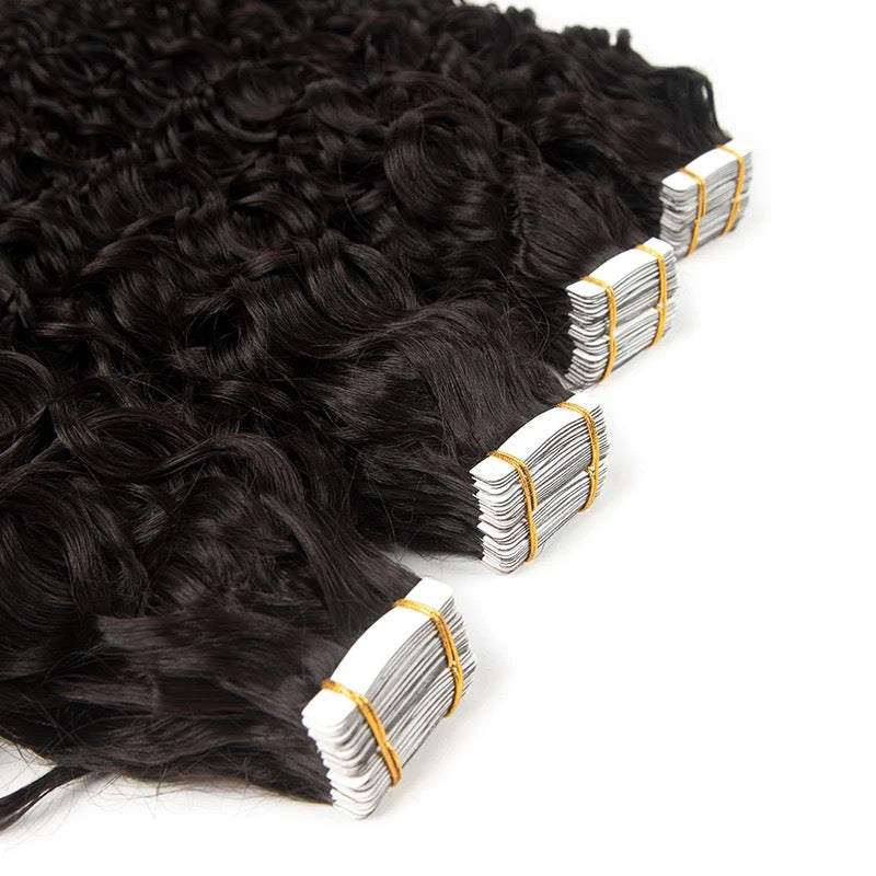 Tape in Extensions - Brazilian Deep wave